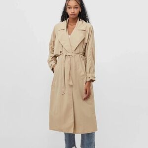 Free People Tan Trench Coat